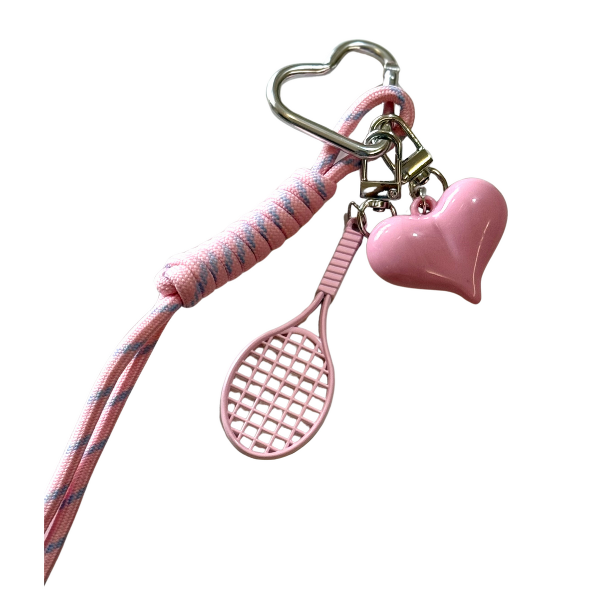 Baby Pink Badminton Charm