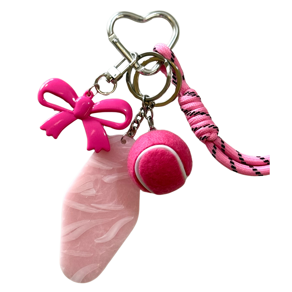Hot Pink Tennis Charm