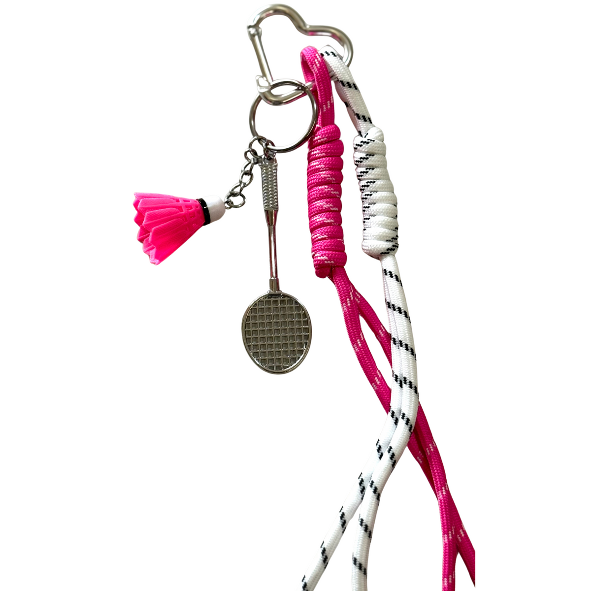 Pink Badminton Charm
