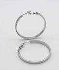 Classic Silver Hoops