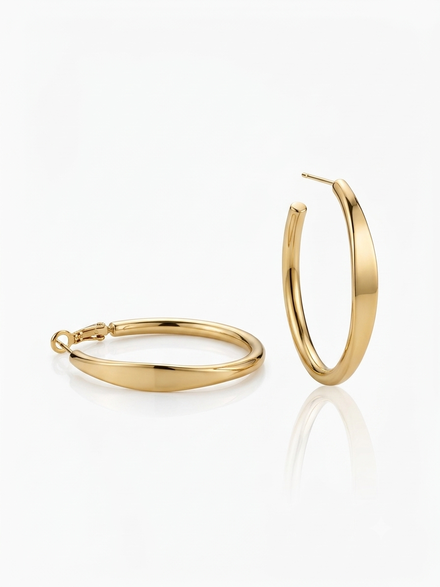 Classic Gold Hoops