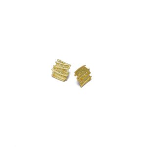 RECTANGLE TEXTURED EARRINGS
