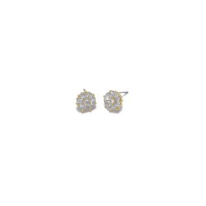 DIAMOND FLOWER EARRINGS