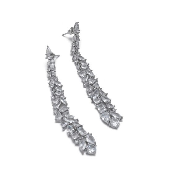 ASY CUT DIAMOND EARRINGS
