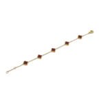 MAROON CLOVER BRACELET