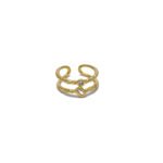 TWO STUDD RING