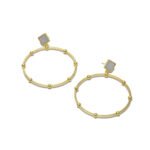 MOTHER OF PEARL ROUND HOOPS