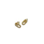 2 IN 1 INTERLOCK EARRINGS