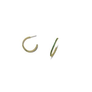 GREEN LINED HOOPS