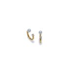 2 IN 1 GOLD PEARL HOOPS